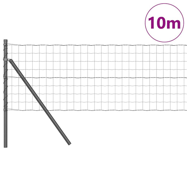Euro-aidan maaperäkiinnitys 10 x 0,8 m PVC-pinnoitettu teräs