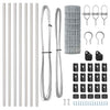 Ulkona Euroaita Maapohja Kiinnitys 50 x 0,4 m Galvanoitu teräs