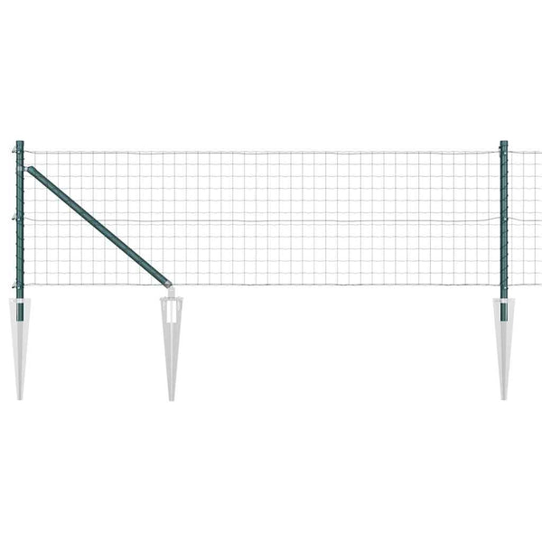 Euroaita Piikeillä 10 x 0,6 m PVC-pinnoitettu teräs Vihreä