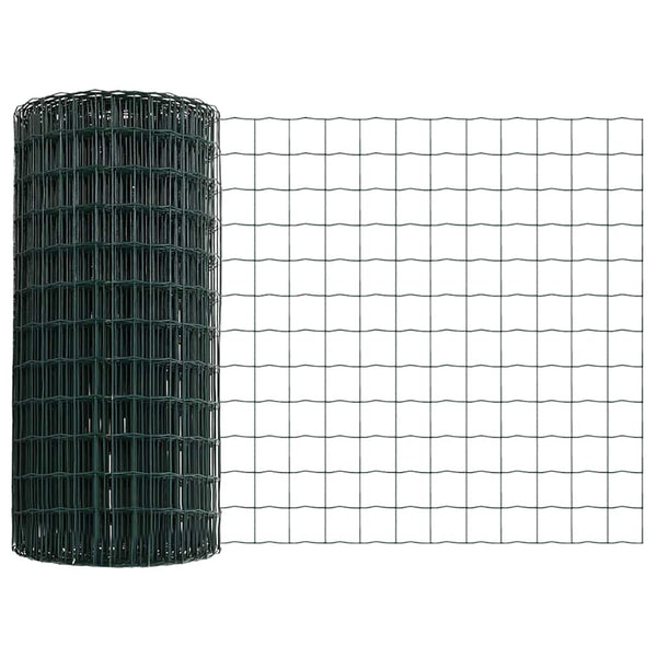 Euroaita Piikeillä 10 x 0,6 m PVC-pinnoitettu teräs Vihreä