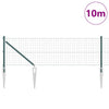 Euroaita Piikeillä 10 x 0,6 m PVC-pinnoitettu teräs Vihreä