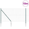 Euroaita Piikeillä 10 x 1 m PVC-pinnoitettu teräs Vihreä Verkko