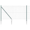 Euroaita Piikeillä 10 x 1 m PVC-pinnoitettu teräs Vihreä Verkko