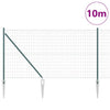 Euroaita Piikeillä 10 x 1 m PVC-pinnoitettu teräs Vihreä Verkko