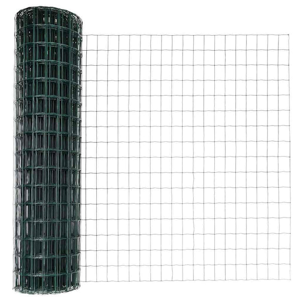 Euroaita Piikeillä 10 x 1,2 m PVC-pinnoitettu teräs Vihreä