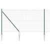 Euroaita Piikeillä 10 x 1,4 m PVC-pinnoitettu teräs Vihreä