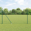 Euroaita Piikeillä 10 x 1,5 m PVC-pinnoitettu teräs Vihreä