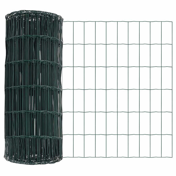 Euroaita Piikeillä 10 x 0,6 m PVC-pinnoitettu teräs Vihreä