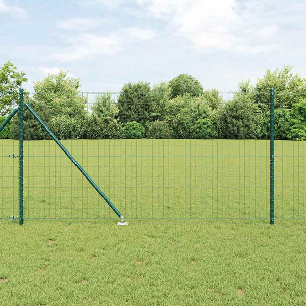Euroaita Piikeillä 10 x 1,2 m PVC-pinnoitettu teräs Vihreä
