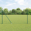 Euroaita Piikeillä 10 x 1,5 m PVC-pinnoitettu teräs Vihreä