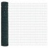 Euroaita Piikeillä 10 x 1,6 m PVC-pinnoitettu teräs Vihreä