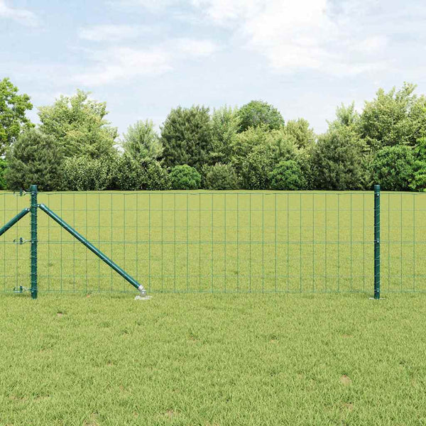 Euroaita Piikeillä 10 x 0,4 m PVC-pinnoitettu teräs Vihreä