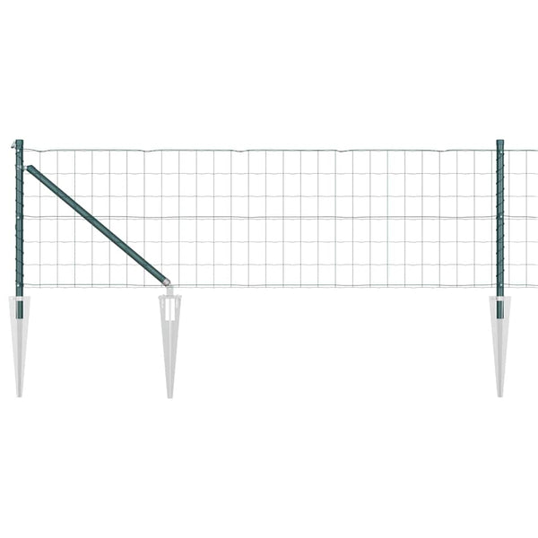 Euroaita Piikeillä 10 x 0,6 m PVC-pinnoitettu teräs Vihreä