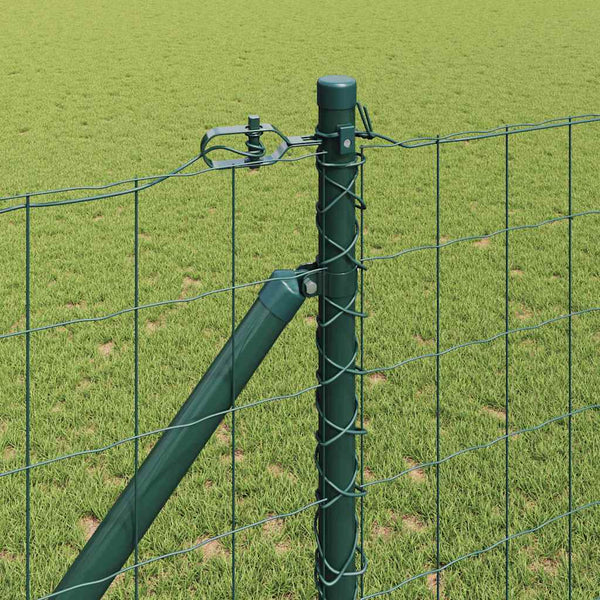Euroaita Piikeillä 10 x 1,2 m PVC-pinnoitettu teräs Vihreä