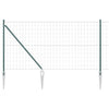 Euroaita Piikeillä 10 x 1,2 m PVC-pinnoitettu teräs Vihreä