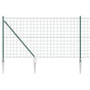 Euroaita Piikeillä 10 x 1 m PVC-pinnoitettu teräs Vihreä Verkko