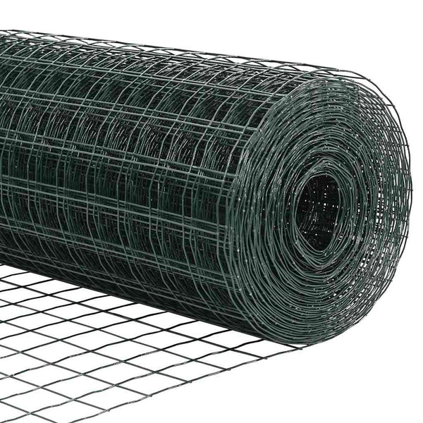 Euroaita Piikeillä 25 x 1,2 m PVC-pinnoitettu teräs Vihreä