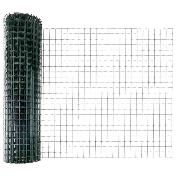 Euroaita Piikeillä 25 x 1,2 m PVC-pinnoitettu teräs Vihreä