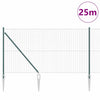 Euroaita Piikeillä 25 x 1,2 m PVC-pinnoitettu teräs Vihreä