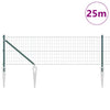 Euroaita Piikeillä 25 x 0,8 m PVC-pinnoitettu teräs Vihreä