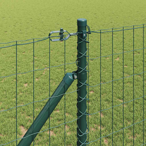 Euroaita Piikeillä 25 x 1 m PVC-pinnoitettu teräs Vihreä Verkko