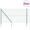 Euroaita Piikeillä 25 x 1,2 m PVC-pinnoitettu teräs Vihreä