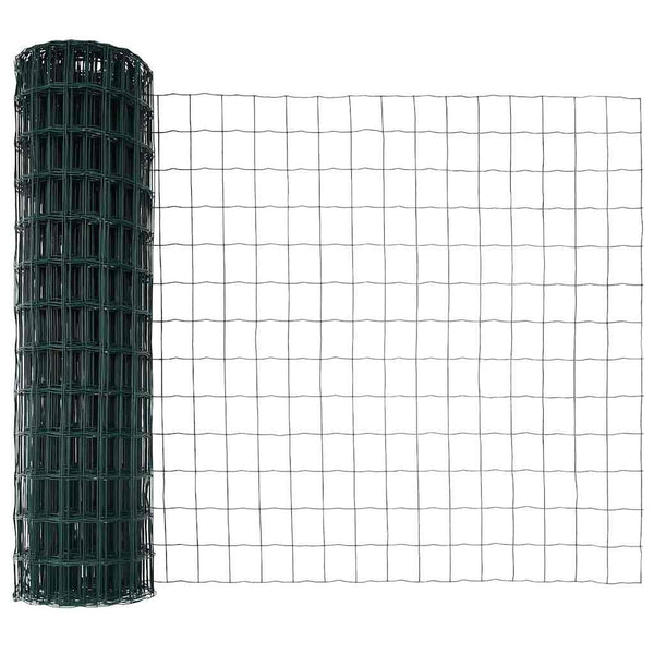 Euroaita Piikeillä 10 x 1,0 m PVC-pinnoitettu teräs Vihreä