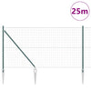 Euroaita Piikeillä 25 x 1,2 m PVC-pinnoitettu teräs Vihreä