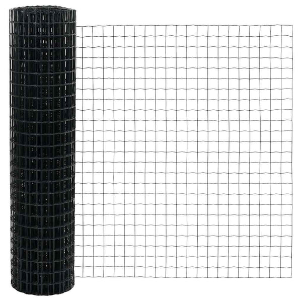 Euroaita Piikeillä 10 x 1,4 m PVC-pinnoitettu teräs Harmaa