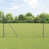 Euroaita Piikeillä 10 x 1,5 m PVC-pinnoitettu teräs Harmaa