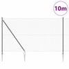 Euroaita Piikeillä 10 x 1,5 m PVC-pinnoitettu teräs Harmaa