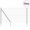 Euroaita Piikeillä 10 x 1,5 m PVC-pinnoitettu teräs Harmaa