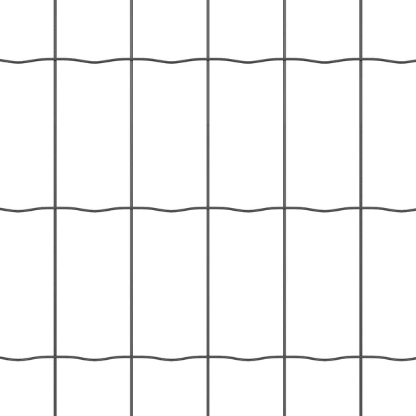 Euroaita Piikeillä 10 x 0,6 m PVC-pinnoitettu teräs Harmaa