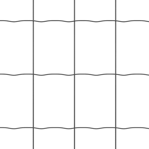 Euroaita Piikeillä 25 x 1 m PVC-pinnoitettu teräs Harmaa Verkko