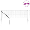 Euroaita Piikeillä 50 x 0,6 m PVC-pinnoitettu teräs Harmaa