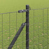 Euroaita Piikeillä 10 x 1,6 m PVC-pinnoitettu teräs Harmaa