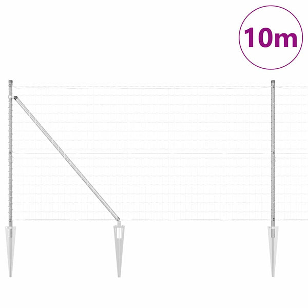 Ulkoilma-Euroaita piikkien kanssa 10 x 1,4 m Galvanoitu teräs
