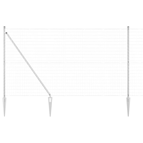 Ulkoilma-Euroaita piikkien kanssa 10 x 1,5 m Galvanoitu teräs