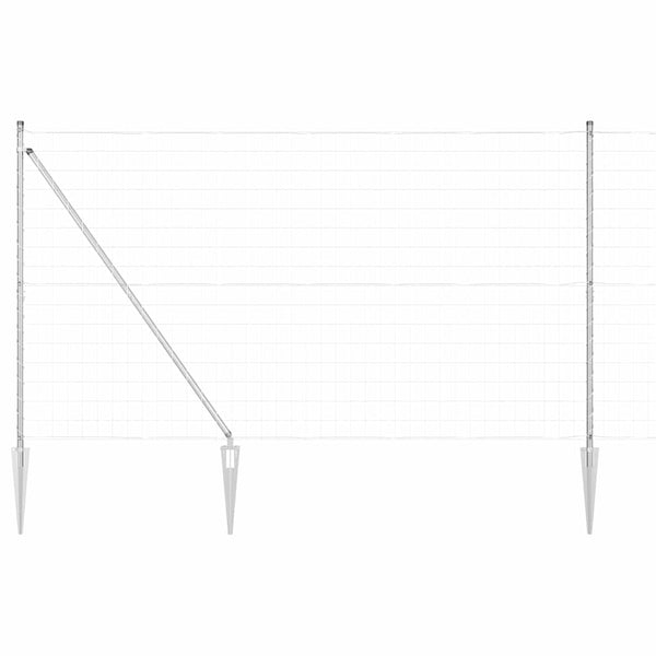Ulkoilma-Euroaita piikkien kanssa 10 x 1,5 m Galvanoitu teräs