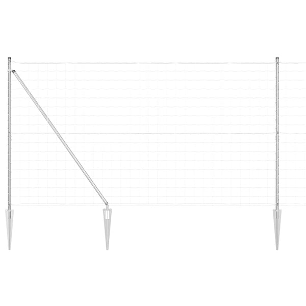 Ulkoilma-Euroaita piikkien kanssa 10 x 1,5 m Galvanoitu teräs