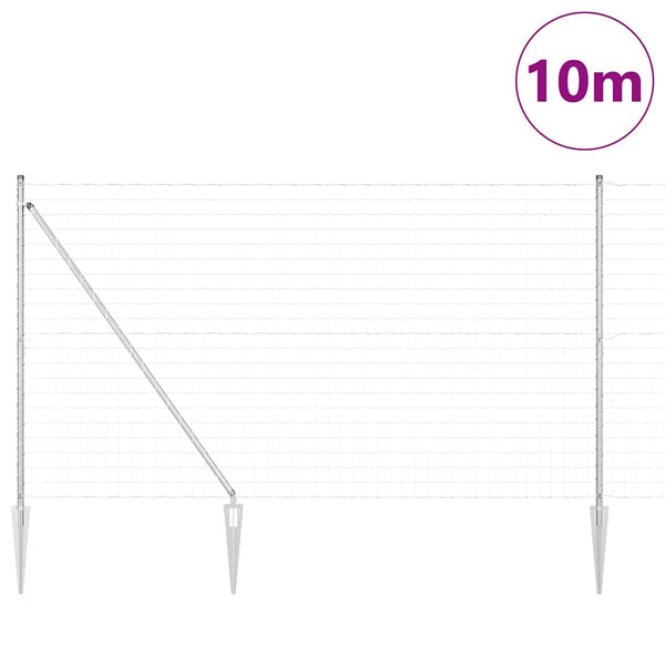 Ulkoilma-Euroaita piikkien kanssa 10 x 1,6 m Galvanoitu teräs