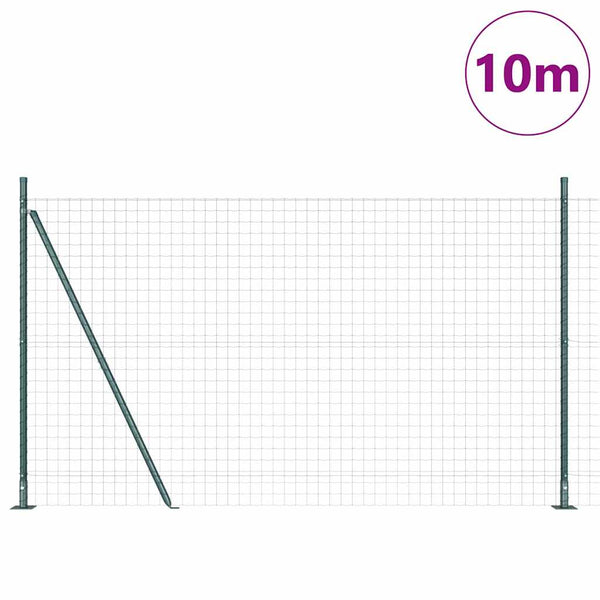 Euroaita betoniin perustuen 10 x 1,4 m PVC-pinnoitettu teräs