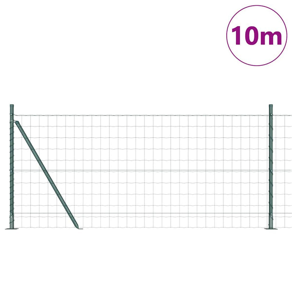 Euroaita betoniin perustuen 10 x 1 m PVC-pinnoitettu teräs