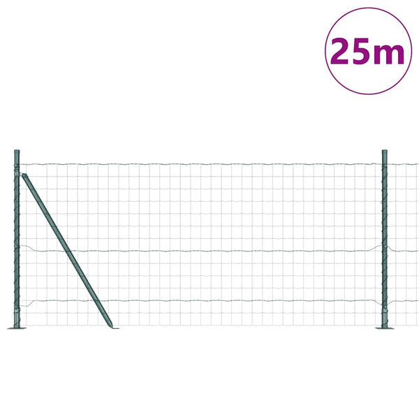 Euroaita betoniin perustuen 25 x 1,0 m PVC-pinnoitettu teräs