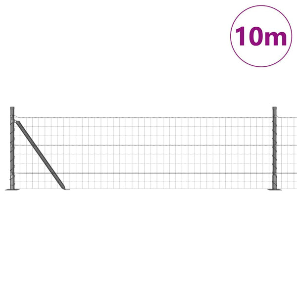 Euroaita betoniin perustuen 10 x 0,6 m PVC-pinnoitettu teräs