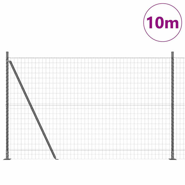 Euroaita betoniin perustuen 10 x 1,5 m PVC-pinnoitettu teräs