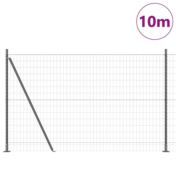 Euroaita betoniin perustuen 10 x 1,6 m PVC-pinnoitettu teräs
