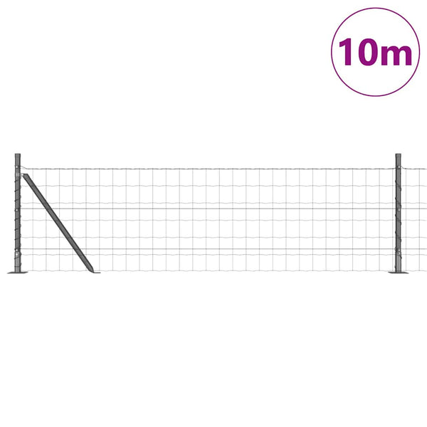 Euroaita betoniin perustuen 10 x 0,4 m PVC-pinnoitettu teräs