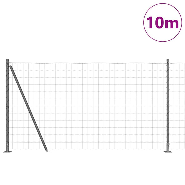 Euroaita betoniin perustuen 10 x 1,2 m PVC-pinnoitettu teräs