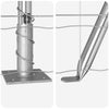 Ulkona Euroaita betonipohjalla 10 x 0,6 m Galvanoitu teräs